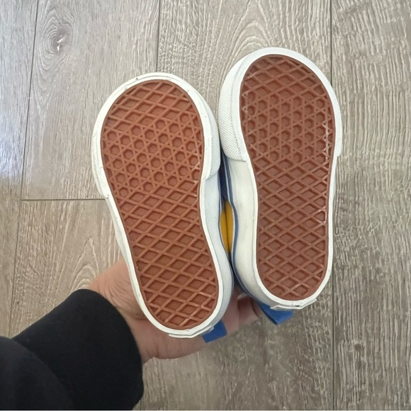 NWOT Vans Kids ERA Lace Suede Color Block Shoes Sturdy - 3.5T - Yellow Blue Red - Picture 3 of 4